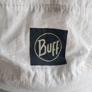 BUFF White 5 Panel Windbreaker Mesh Running Cycling Cap Hat